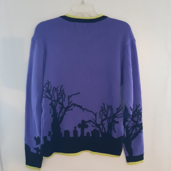 Nwt blizzard bay halloween skeleton ghost shirt sweater medium - Picture 2 of 5